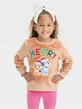 Merry Graphic Plush Sweatshirt - Kids